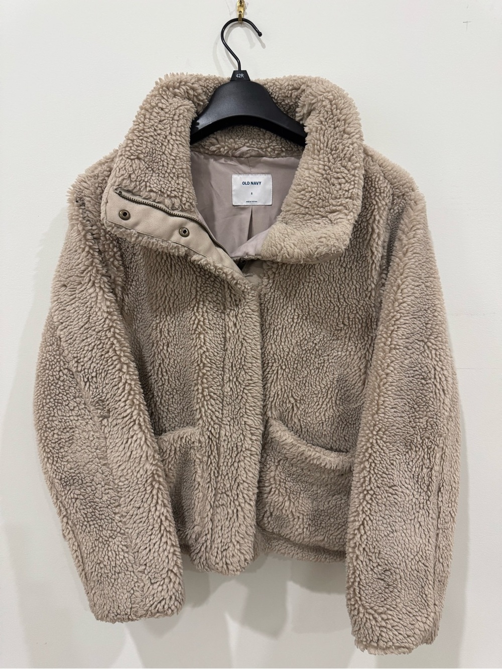 Old Navy Plush Taupe Teddy Jacket